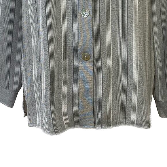 Brenda Goode VTG Button Blouse Size Small Gray Womens Top Shell - Picture 8 of 11